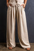Ruched Wide Leg Pants with Pockets-Teresa's Fashionista LLC