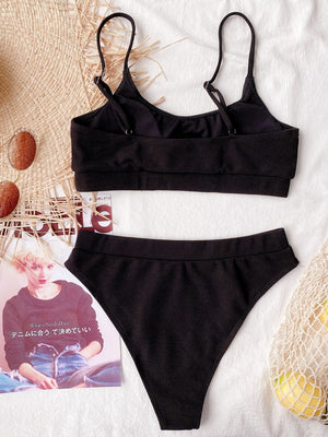 Scoop Neck Spaghetti Strap Two-Piece Swim Set-Teresa's Fashionista LLC