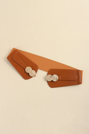 Alloy Buckle Elastic Belt-Teresa's Fashionista LLC