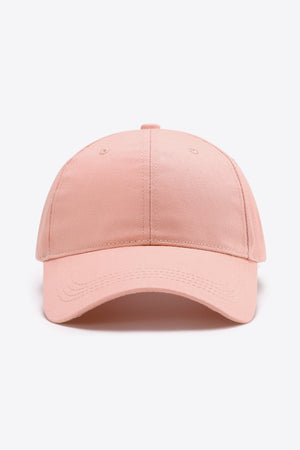 Plain Adjustable Cotton Baseball Cap-Teresa's Fashionista LLC