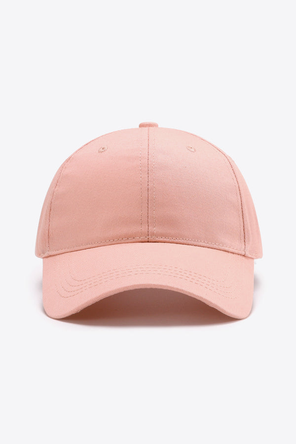 Plain Adjustable Cotton Baseball Cap-Teresa's Fashionista LLC