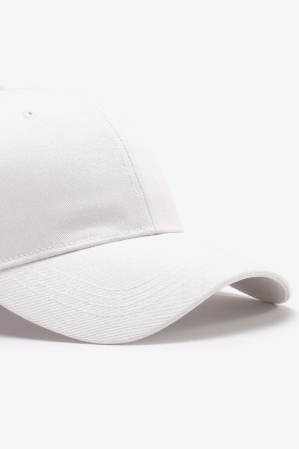 Plain Adjustable Cotton Baseball Cap-Teresa's Fashionista LLC