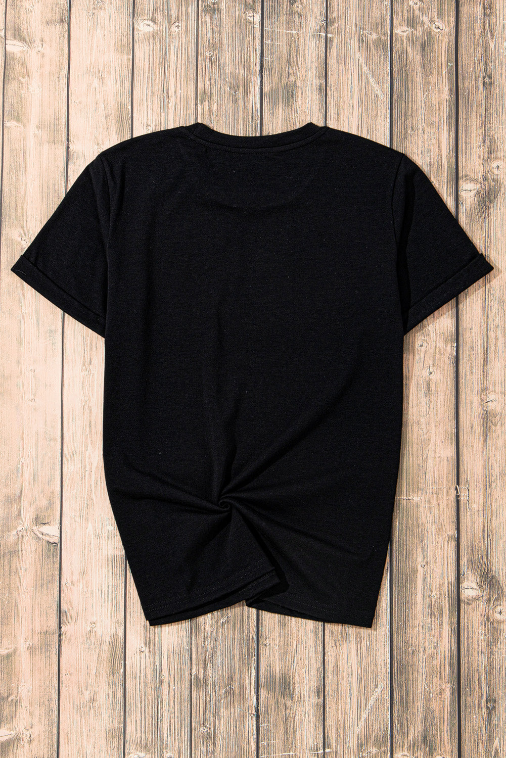 Skull Round Neck Short Sleeve T-Shirt with Rhinestone Design