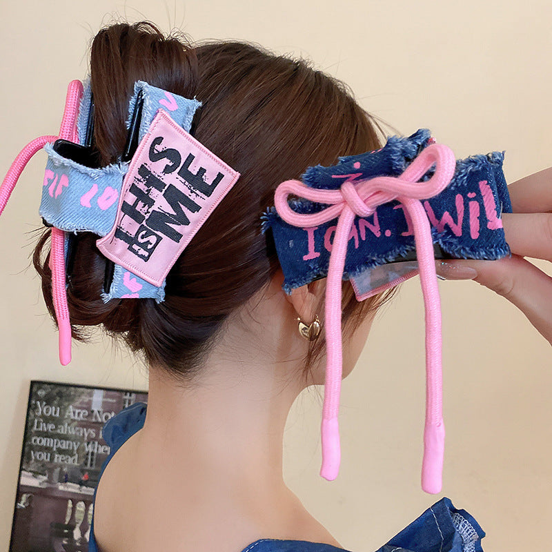 Acrylic Braided Rope Hair Claw Clip - Teresa's Fashionista LLC