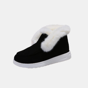 Furry Suede Snow Boots-Teresa's Fashionista LLC