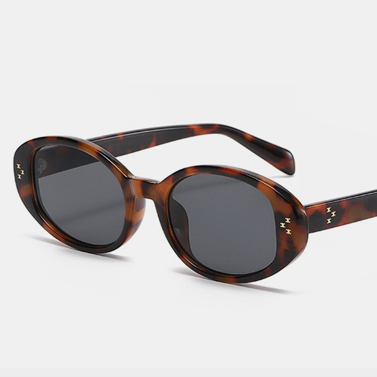 Polycarbonate Frame Oval Sunglasses-Teresa&#39;s Fashionista LLC
