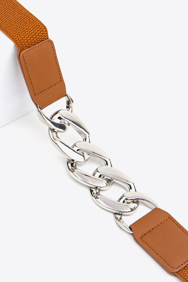 Chain Detail Elastic Belt-Teresa's Fashionista LLC