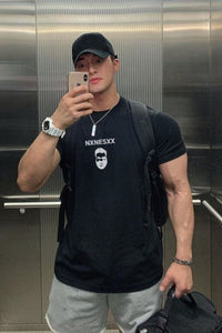 Men's Plus Size Round Neck Short Sleeve T-Shirt