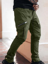 Men's Plus Size Pants with Cargo Pockets