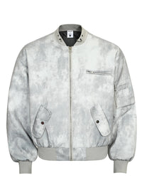 Men's Tie-Dye Zip-Up Bomber Jacket