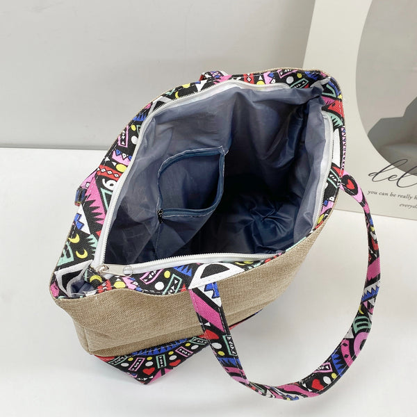 Geometric Medium Tote Bag-Teresa's Fashionista LLC