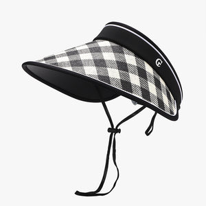 Plaid Natural Grass Adjustable Sun Hat-Teresa's Fashionista LLC
