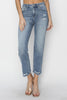 RISEN Full Size High Waist Distressed Cropped Jeans - Teresa's Fashionista LLC
