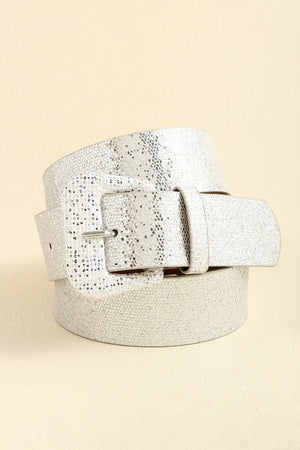 Glitter PU Leather Belt-Teresa's Fashionista LLC