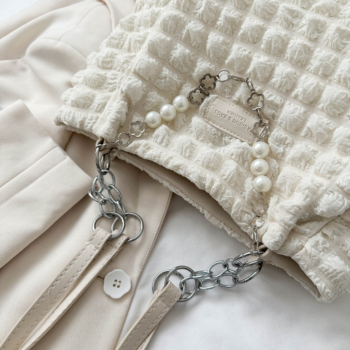 Cloud Puffy Polyester Tote Bag-Teresa&#39;s Fashionista LLC