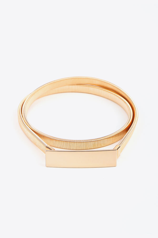 Elastic Iron Skinny Belt-Teresa's Fashionista LLC