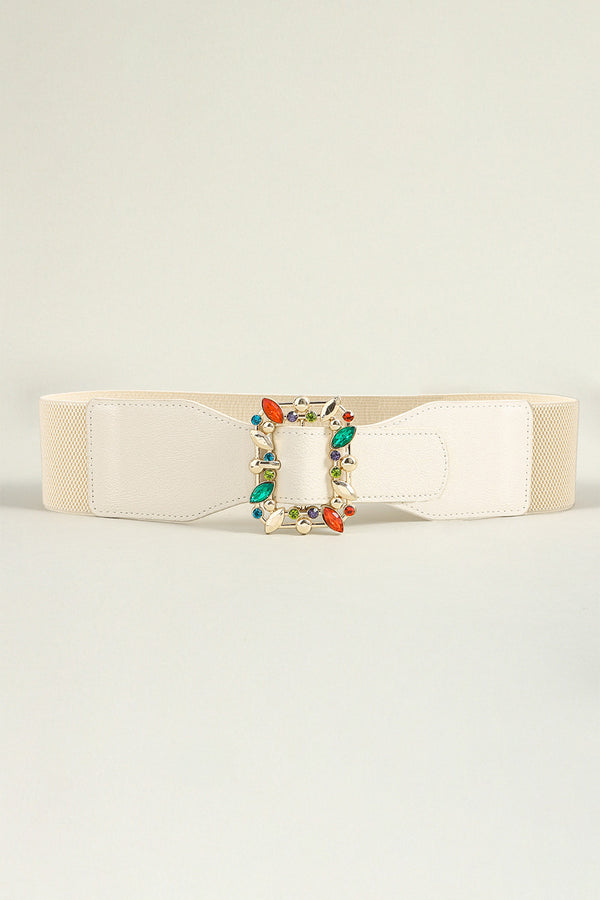 Multicolored Leaf Buckle Elastic Belt-Teresa's Fashionista LLC