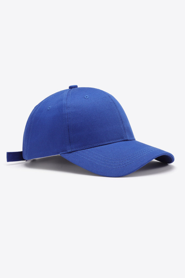 Plain Adjustable Cotton Baseball Cap-Teresa's Fashionista LLC