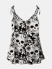 FAM-FAM Skull Print Scoop Neck Cami - Teresa's Fashionista LLC