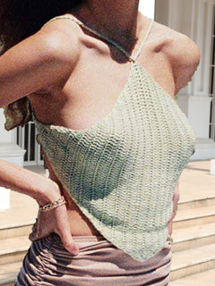 Tie Back Sleeveless Tank Top-Teresa's Fashionista LLC