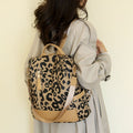 Leopard PU Leather Backpack Bag-Teresa's Fashionista LLC