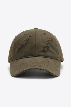 Distressed Adjustable Baseball Cap-Teresa's Fashionista LLC