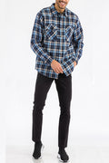 Mens Quilted Padded Flannel-Teresa's Fashionista LLC