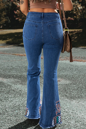 Embroidered Bootcut Jeans-Teresa's Fashionista LLC