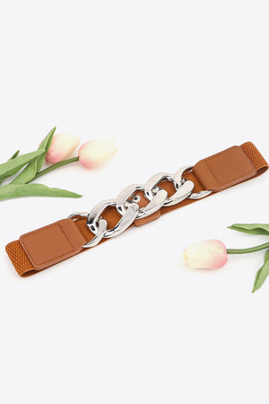 Chain Detail Elastic Belt-Teresa's Fashionista LLC