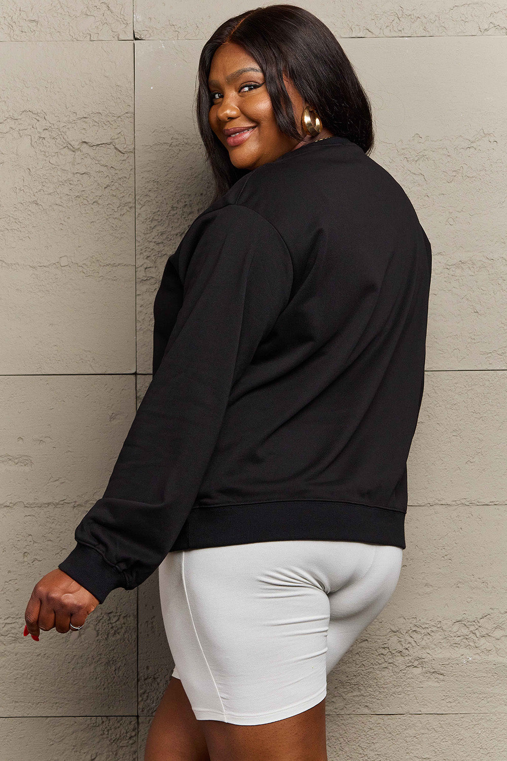 Simply Love Full Size HAPPY HALLOWEEN Graphic Sweatshirt - Teresa's Fashionista LLC