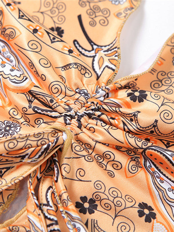 Printed Halter Neck Cami-Teresa's Fashionista LLC