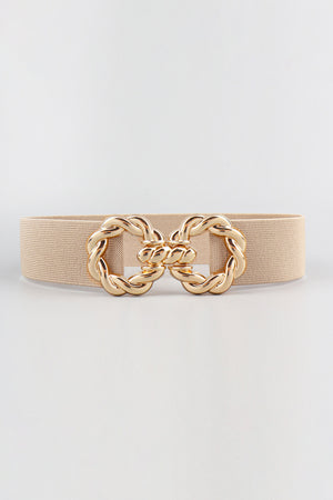 Zinc Alloy Buckle Elastic Belt-Teresa's Fashionista LLC