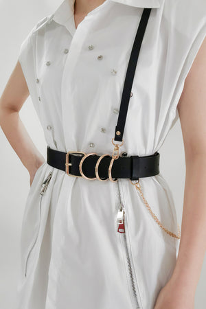 Punk PU Belt-Teresa's Fashionista LLC