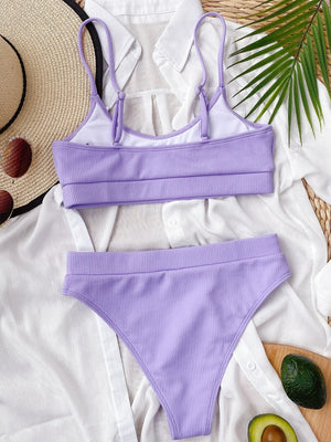 Scoop Neck Spaghetti Strap Two-Piece Swim Set-Teresa's Fashionista LLC