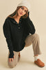 Aemi+Co Half Snap Dropped Shoulder Hoodie - Teresa's Fashionista LLC
