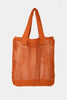Fame Pointelle Knit Crochet Tote Bag-Teresa's Fashionista LLC