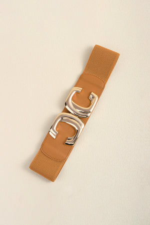 Zinc Alloy Buckle Elastic Wide Belt-Teresa's Fashionista LLC