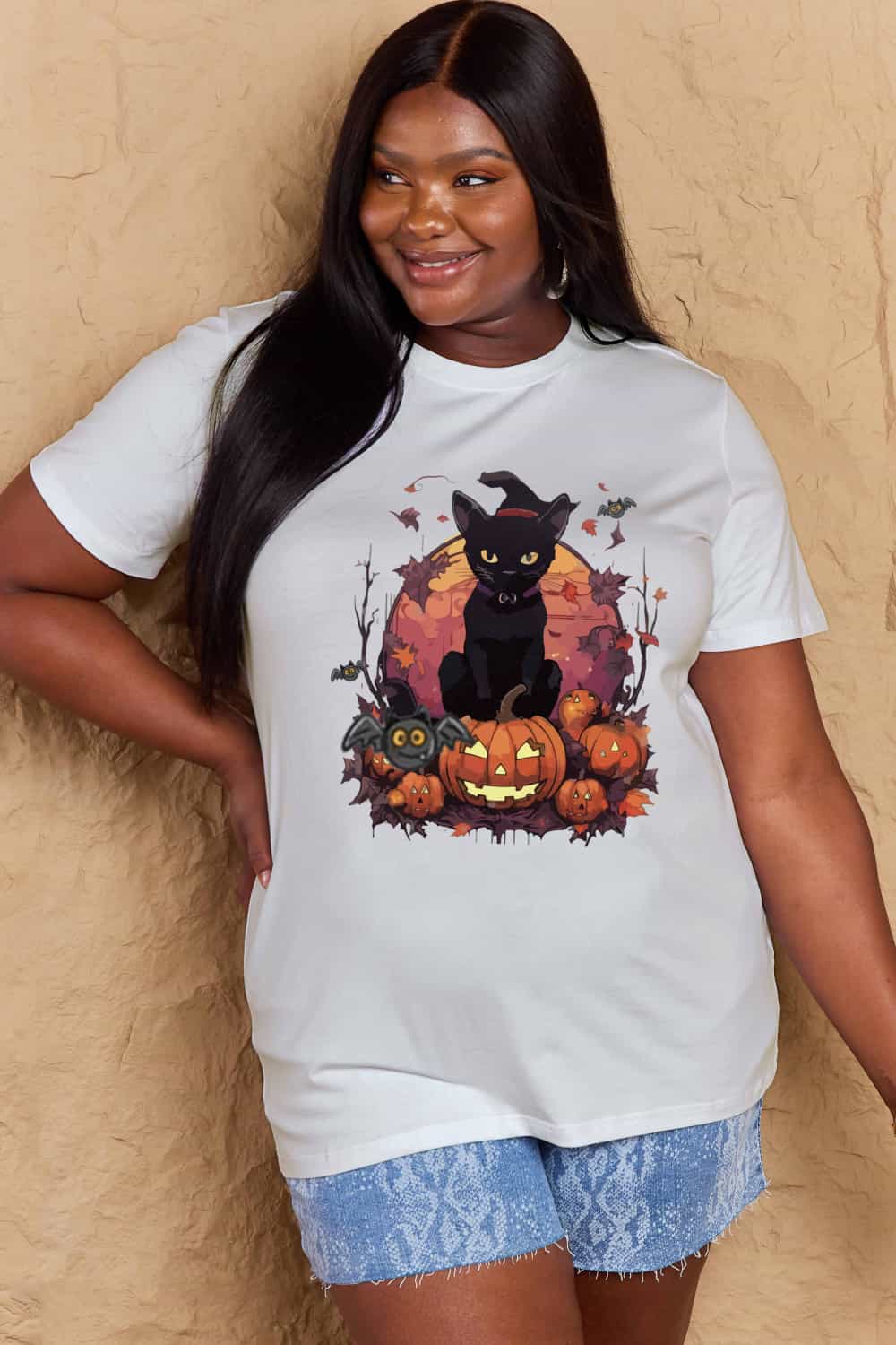 Simply Love Full Size Halloween Theme Graphic T-Shirt - Teresa's Fashionista LLC