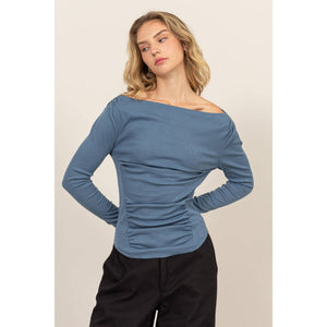Off-The-Shoulder Ruched Top
