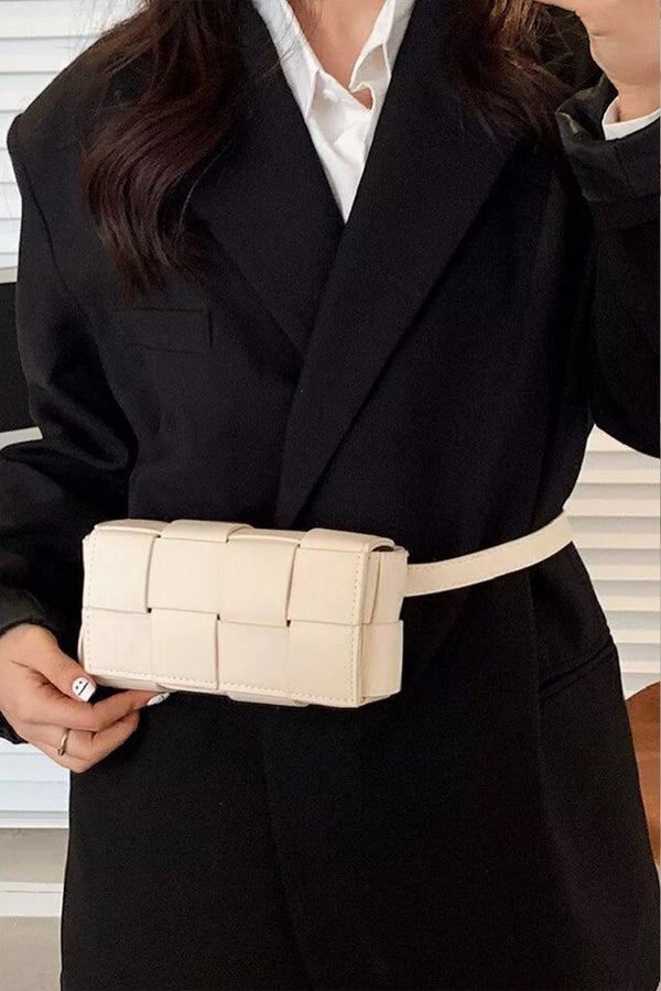 Zenana Vegan Leather Woven Crossbody Bag-Teresa's Fashionista LLC