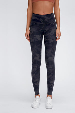 Wide Seamless Band Waist Sports Leggings - Teresa's Fashionista LLC