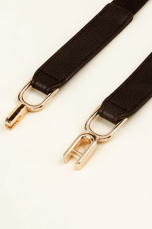 Alloy Buckle Elastic Belt-Teresa's Fashionista LLC