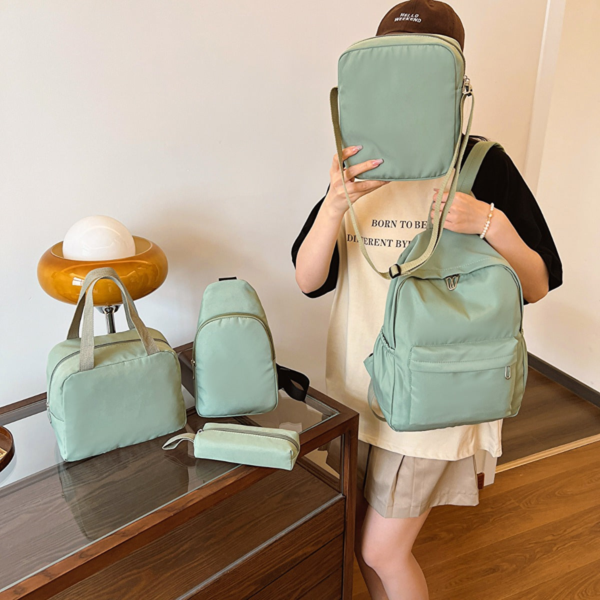 Cloth 5 Piece Bag Set-Teresa&#39;s Fashionista LLC