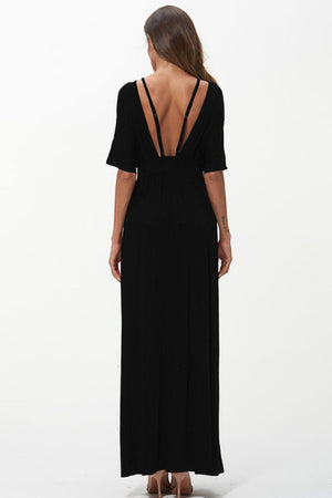Strappy Neck Maxi Dress-Teresa's Fashionista LLC