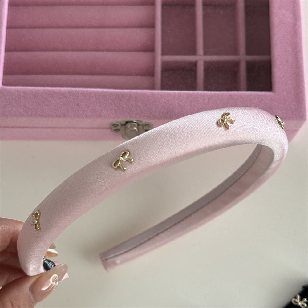 Alloy Bow Trim Headband - Teresa's Fashionista LLC