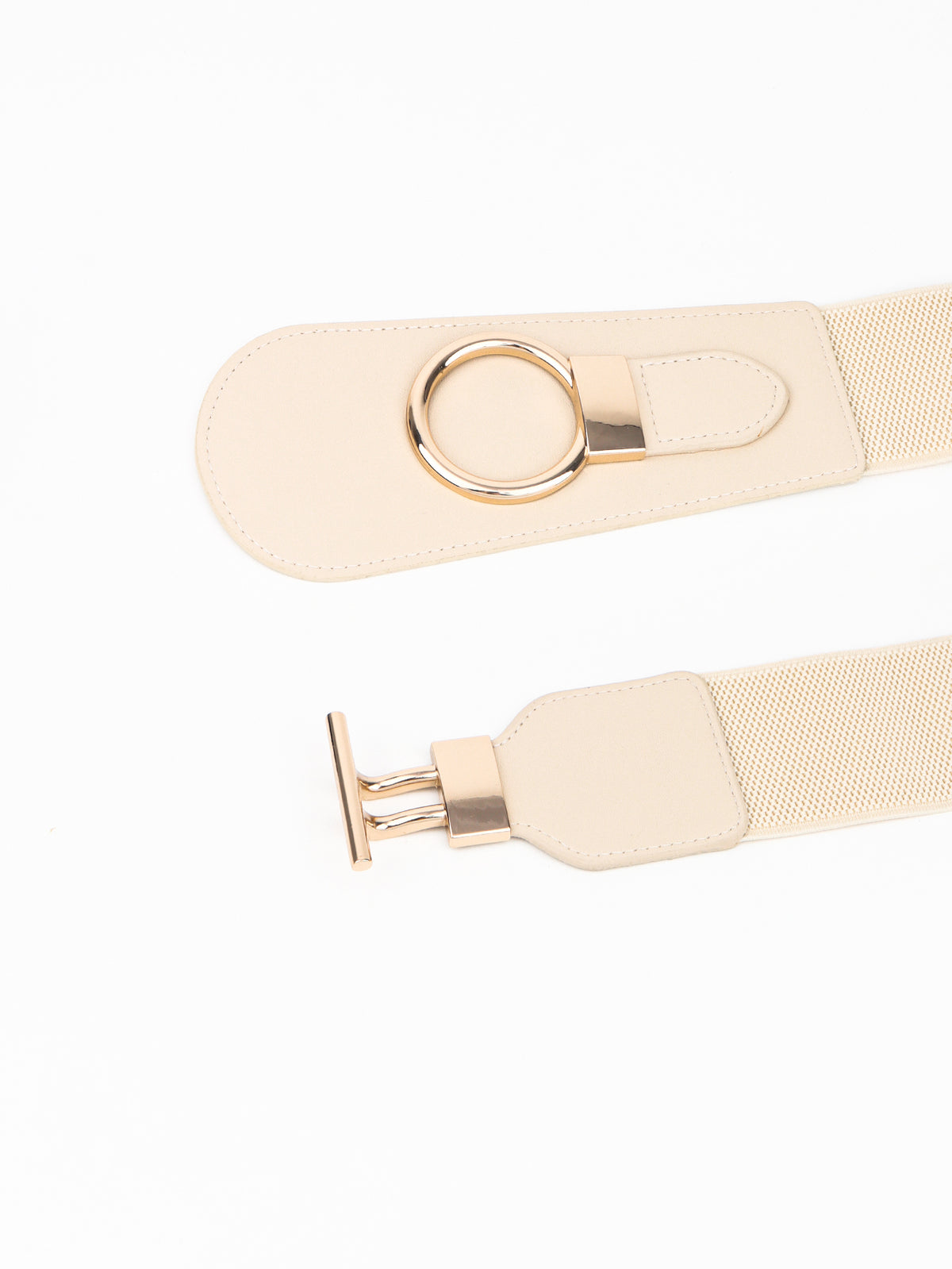 PU Elastic Wide Belt with Alloy Buckle-Teresa&#39;s Fashionista LLC