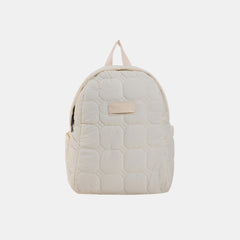 Quilted Polyester Backpack Bag-Teresa's Fashionista LLC