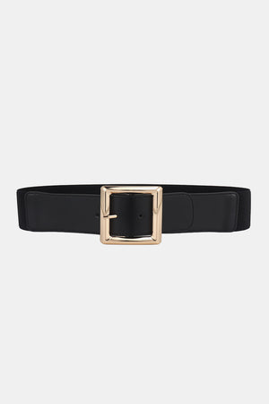 Rectangle Buckle Elastic Wide Belt-Teresa's Fashionista LLC