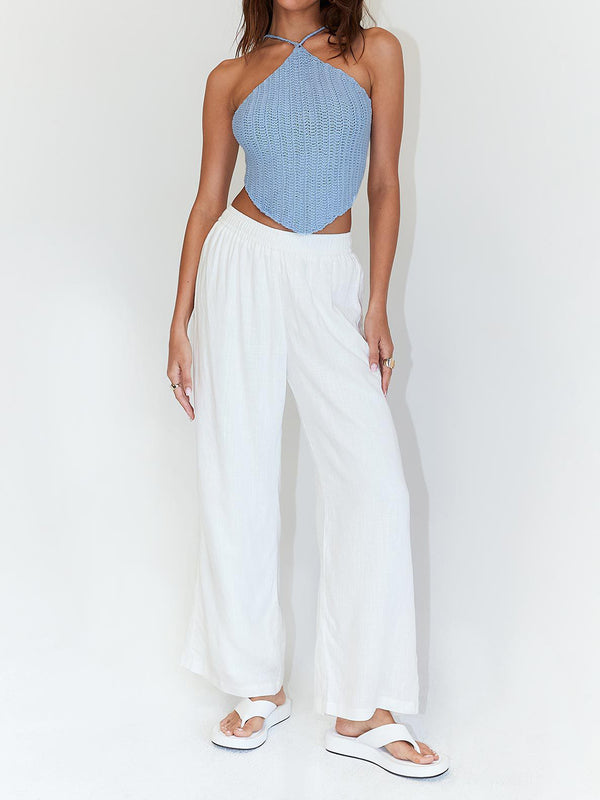 Tie Back Sleeveless Tank Top-Teresa's Fashionista LLC