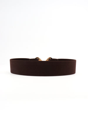 Geometric Buckle Elastic Wide Belt-Teresa's Fashionista LLC
